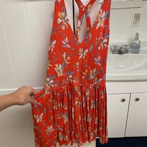 Fun floral print romper